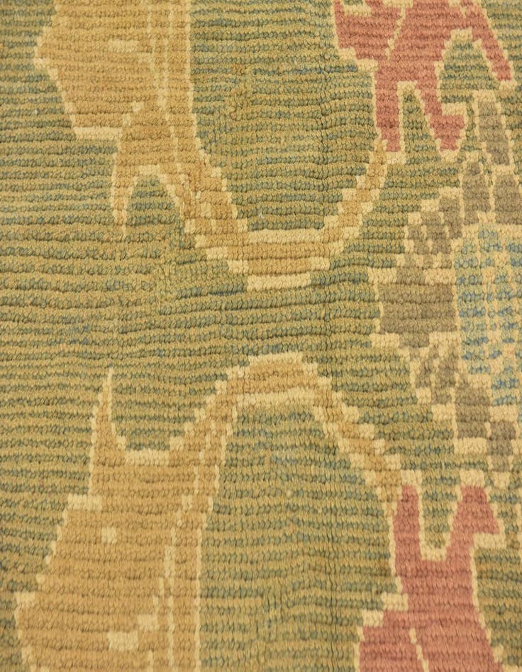 Detail image of 4' 2 x 5' 8  Hand Knotted Oushak Wool Rug