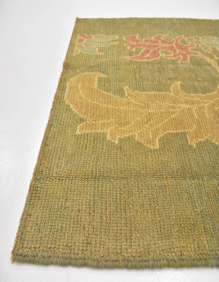 Detail image of 4' 2 x 5' 8  Hand Knotted Oushak Wool Rug