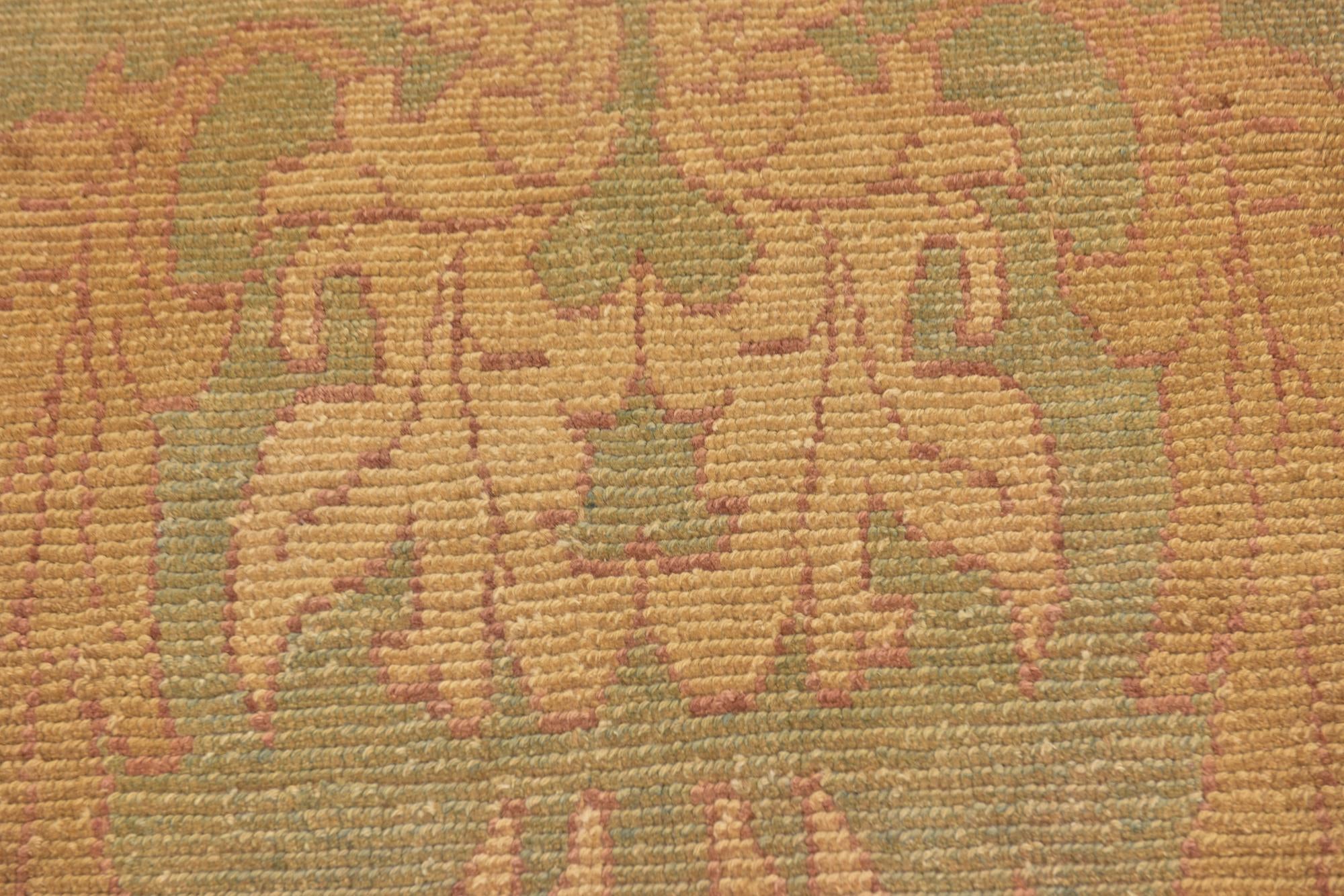 4' 2 x 6' Hand Knotted Oushak Wool Rug