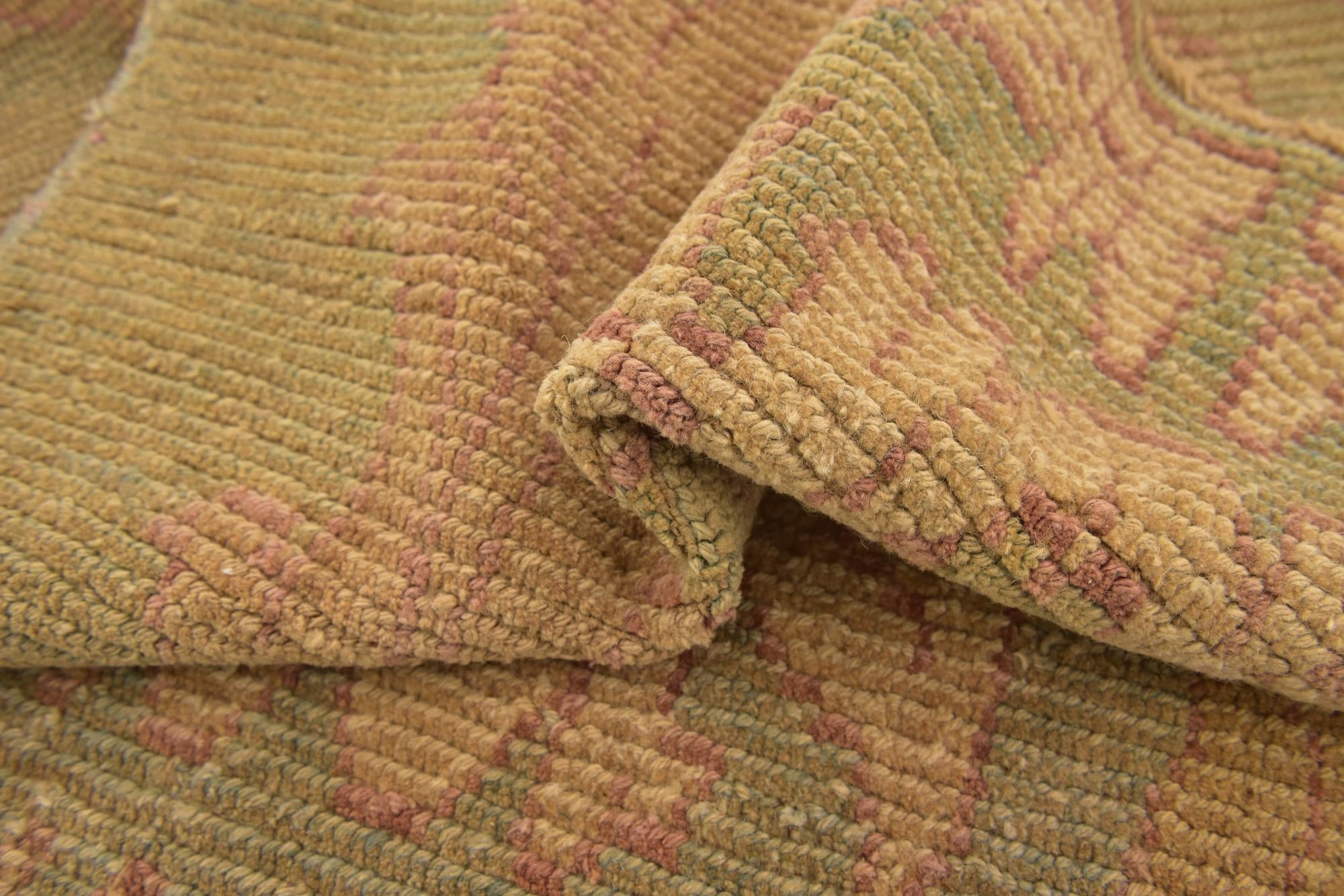 4' 2 x 6' Hand Knotted Oushak Wool Rug