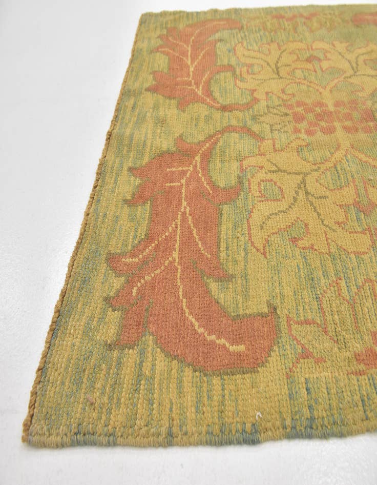 Detail image of 4' 4 x 6' 7  Hand Knotted Oushak Wool Rug