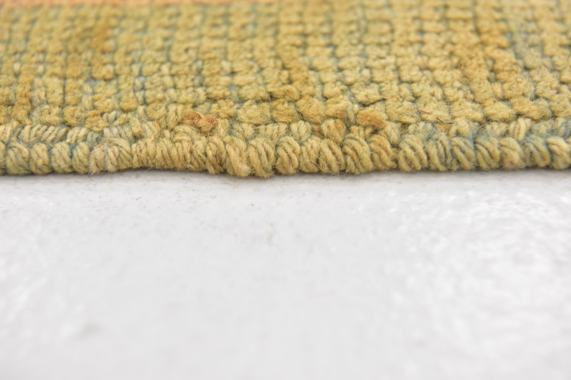 4' 4 x 7' Hand Knotted Oushak Wool Rug