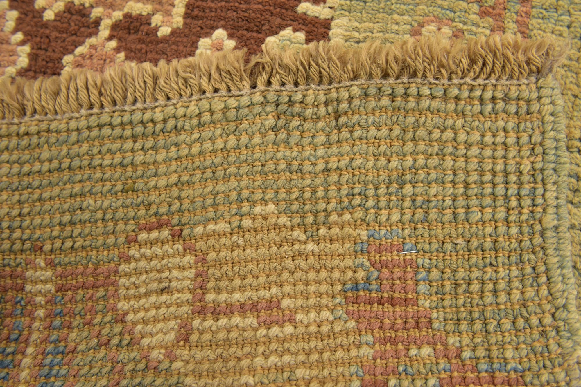 4' 4 x 7' Hand Knotted Oushak Wool Rug