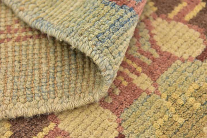 4' 2 x 7' 3 Hand Knotted Oushak Wool Rug