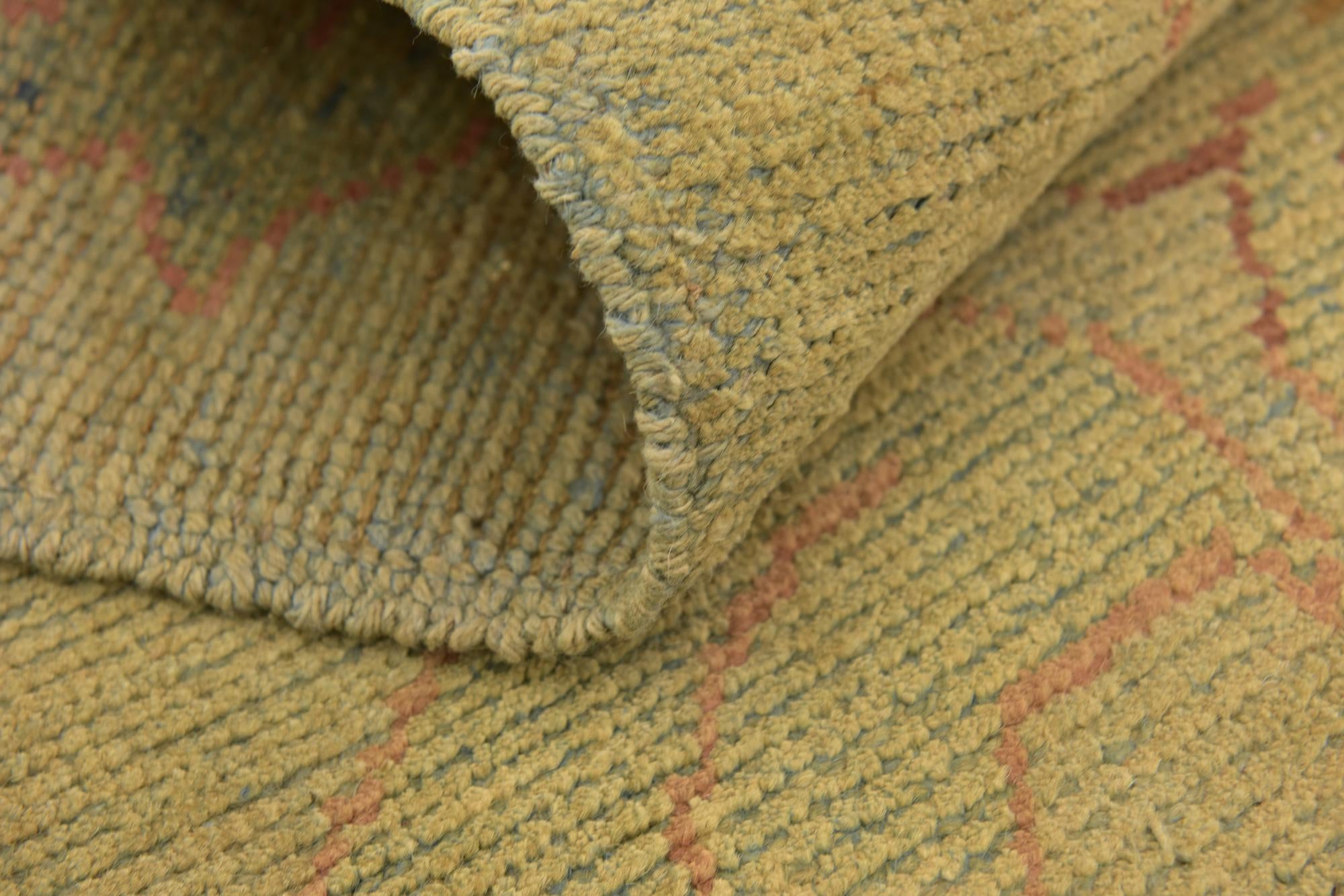 4' 4 x 6' 3 Hand Knotted Oushak Wool Rug