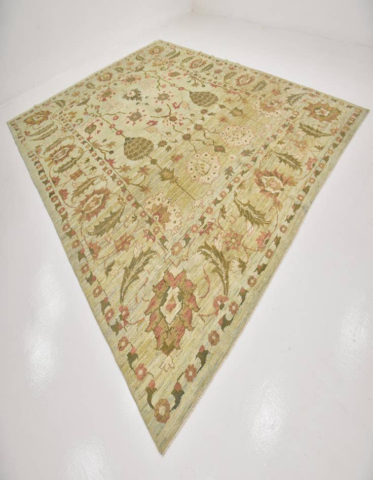 Detail image of 12' 3 x 16' Hand Knotted Oushak Wool Rug