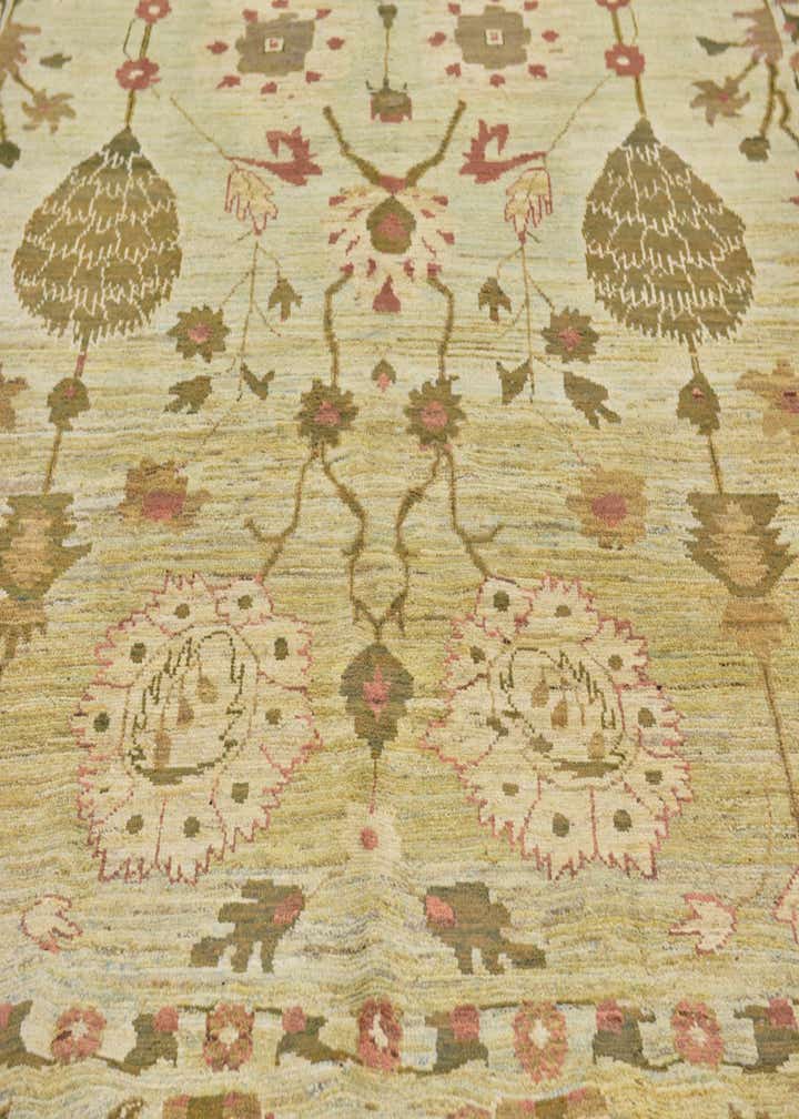 12' 3 x 16' Hand Knotted Oushak Wool Rug