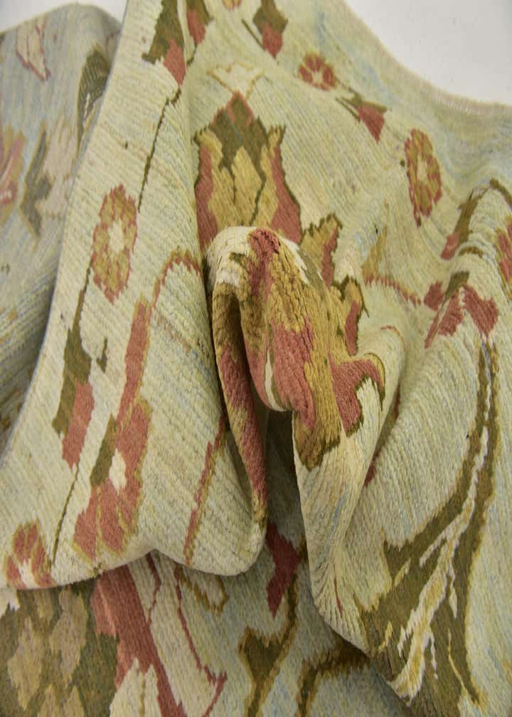 12' 3 x 16' Hand Knotted Oushak Wool Rug