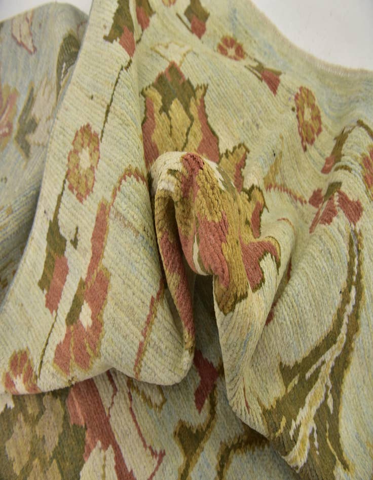 Detail image of 12' 3 x 16' Hand Knotted Oushak Wool Rug