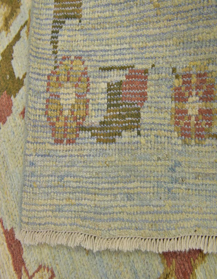 Detail image of 12' 3 x 16' Hand Knotted Oushak Wool Rug