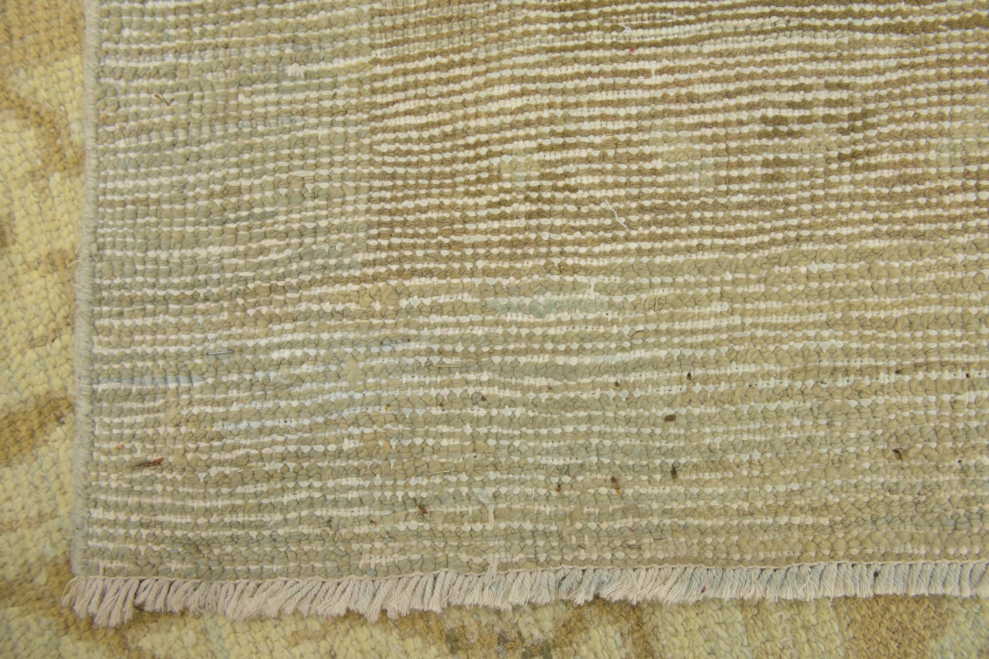 11' x 15' 7 Hand Knotted Oushak Wool Rug