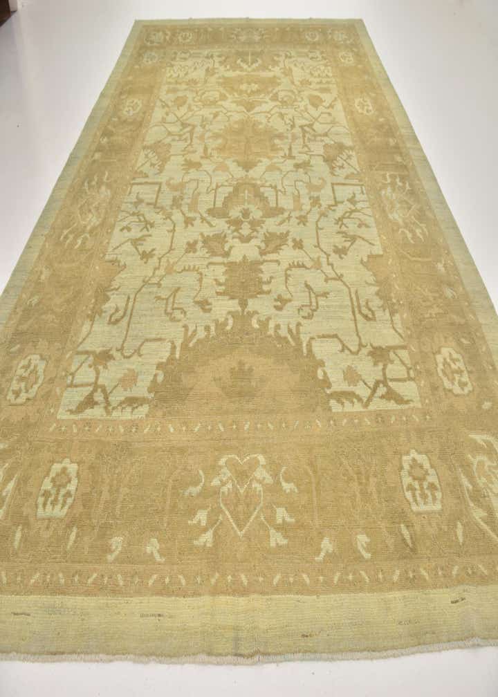 11' x 15' 7 Hand Knotted Oushak Wool Rug