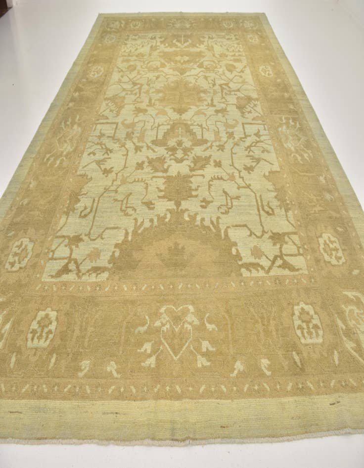 Detail image of 11' x 15' 7 Hand Knotted Oushak Wool Rug