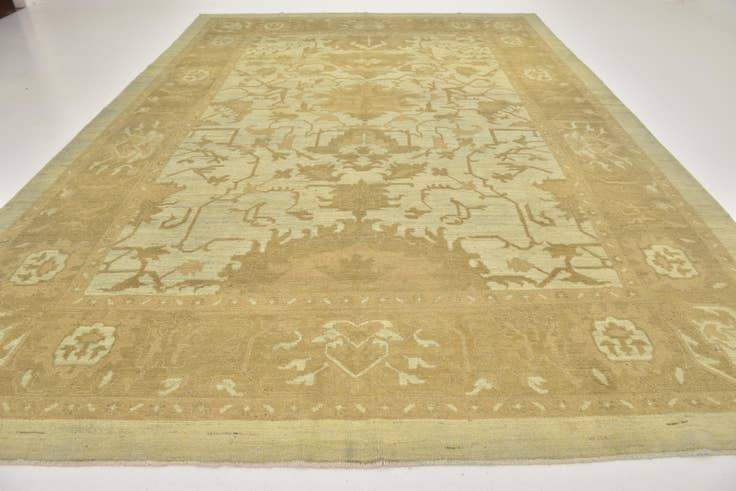 Detail image of 11' x 15' 7 Hand Knotted Oushak Wool Rug