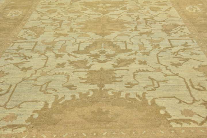 11' x 15' 7 Hand Knotted Oushak Wool Rug