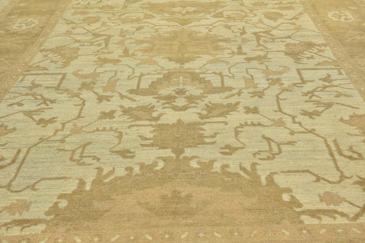 Detail image of 11' x 15' 7 Hand Knotted Oushak Wool Rug