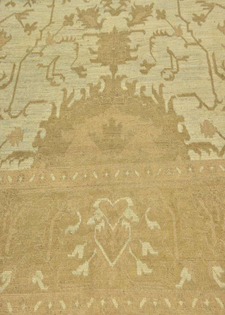 11' x 15' 7 Hand Knotted Oushak Wool Rug