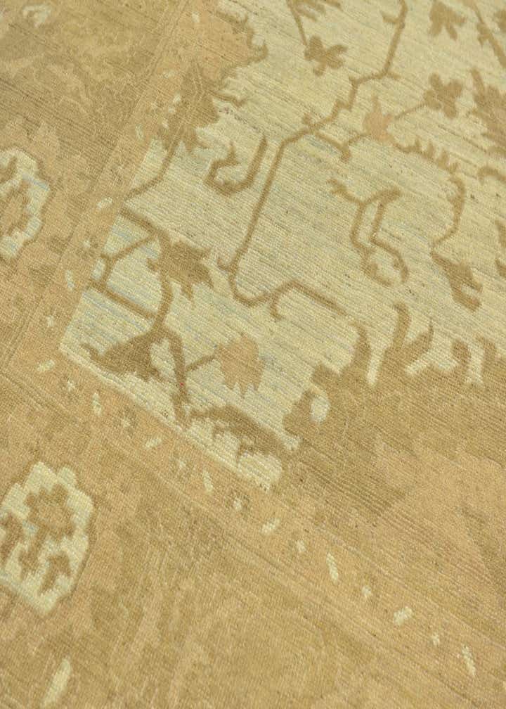 11' x 15' 7 Hand Knotted Oushak Wool Rug