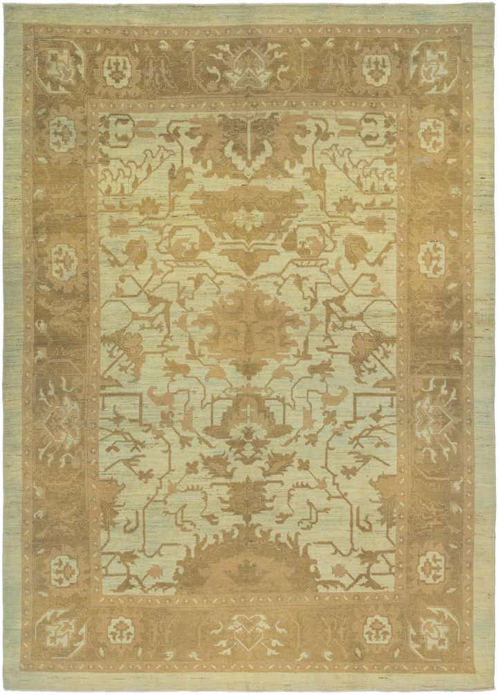 11' x 15' 7 Hand Knotted Oushak Wool Rug