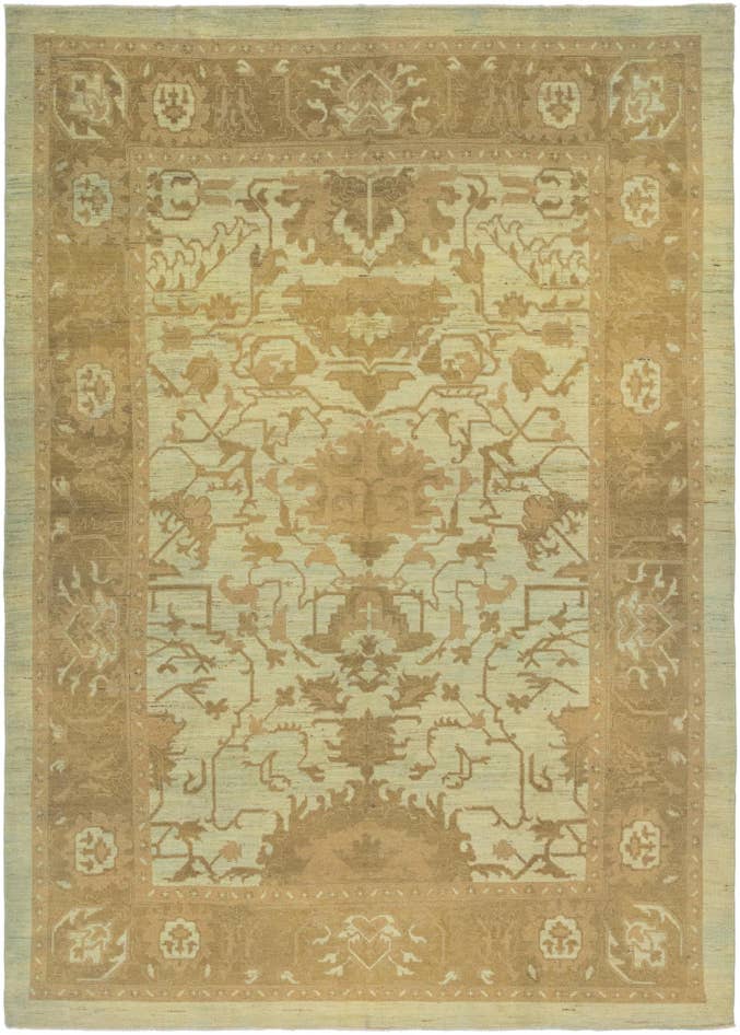 Detail image of 11' x 15' 7 Hand Knotted Oushak Wool Rug