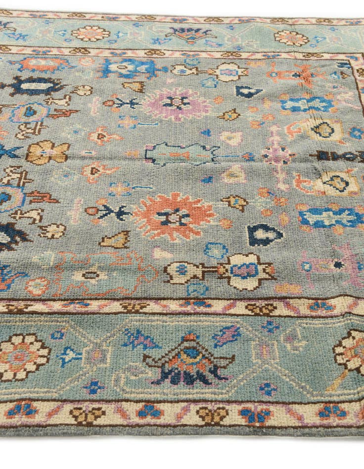 Detail image of 5' x 6' 7 Hand Knotted Oushak Wool Rug