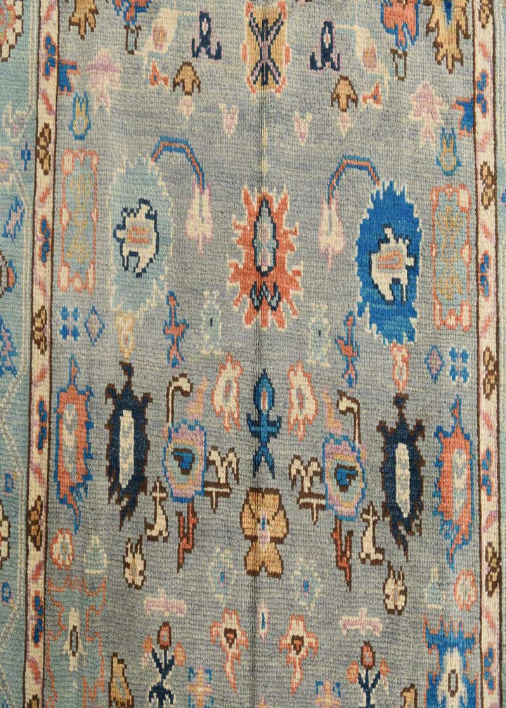 5' x 6' 7 Hand Knotted Oushak Wool Rug