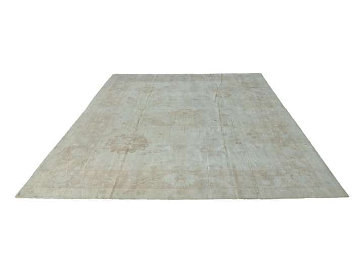 9' 11 x 13' 7 Hand Knotted Oushak Wool Rug