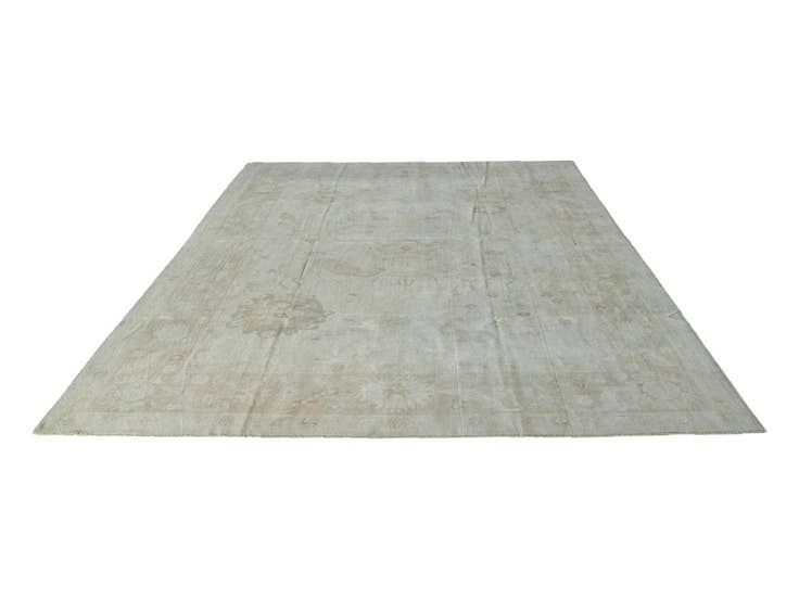 Detail image of 9' 11 x 13' 7 Hand Knotted Oushak Wool Rug