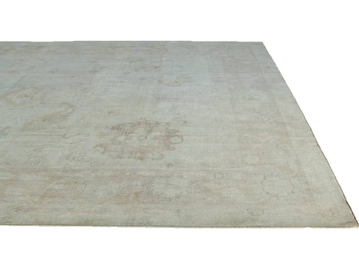 Detail image of 9' 11 x 13' 7 Hand Knotted Oushak Wool Rug