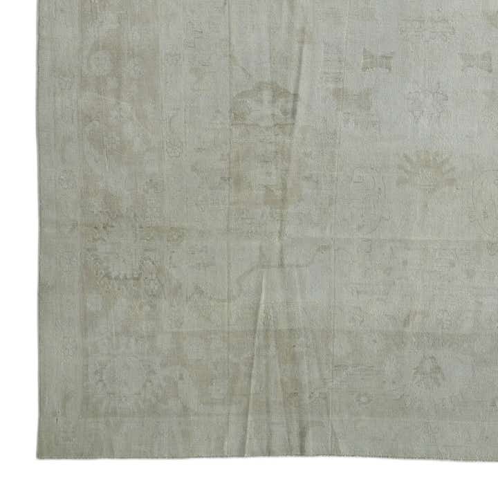 9' 11 x 13' 7 Hand Knotted Oushak Wool Rug