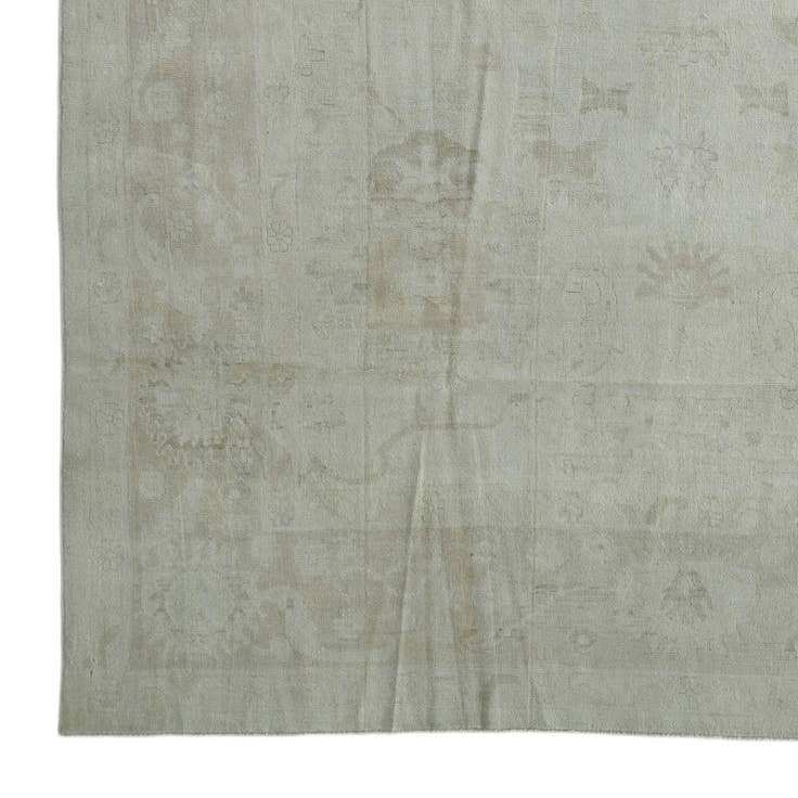 Detail image of 9' 11 x 13' 7 Hand Knotted Oushak Wool Rug