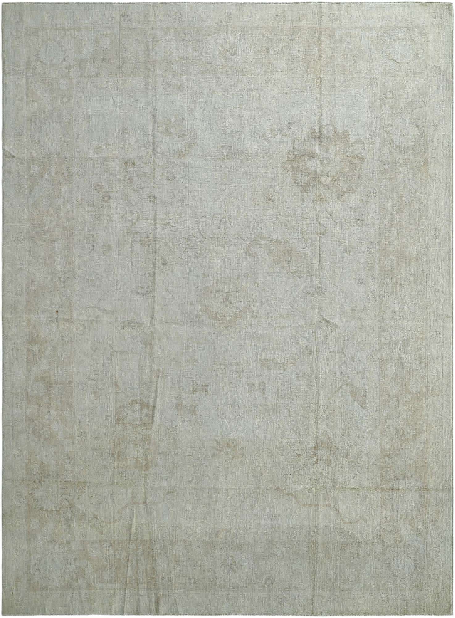 9' 11 x 13' 7 Hand Knotted Oushak Wool Rug