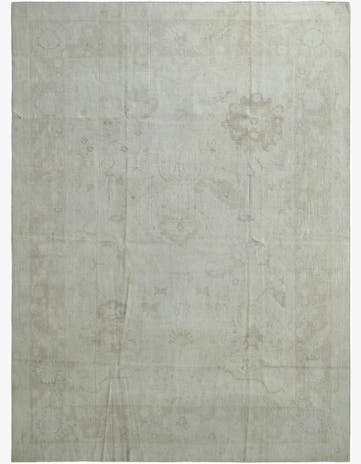 9' 11 x 13' 7 Hand Knotted Oushak Wool Rug