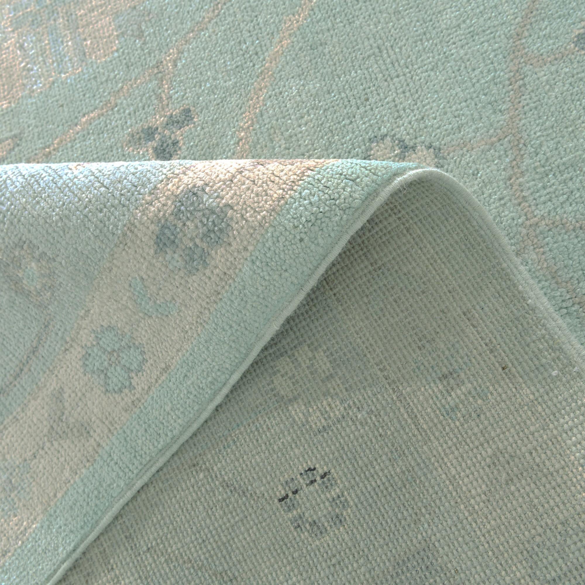 8' 10 x 11' 9 Hand Knotted Oushak Wool Rug