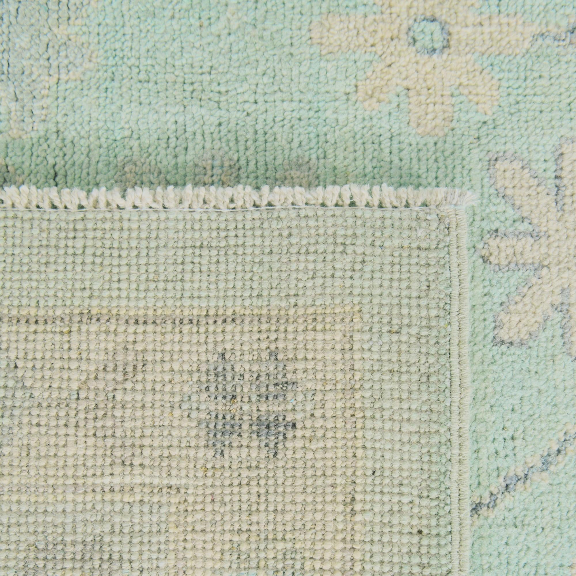 8' 10 x 11' 9 Hand Knotted Oushak Wool Rug
