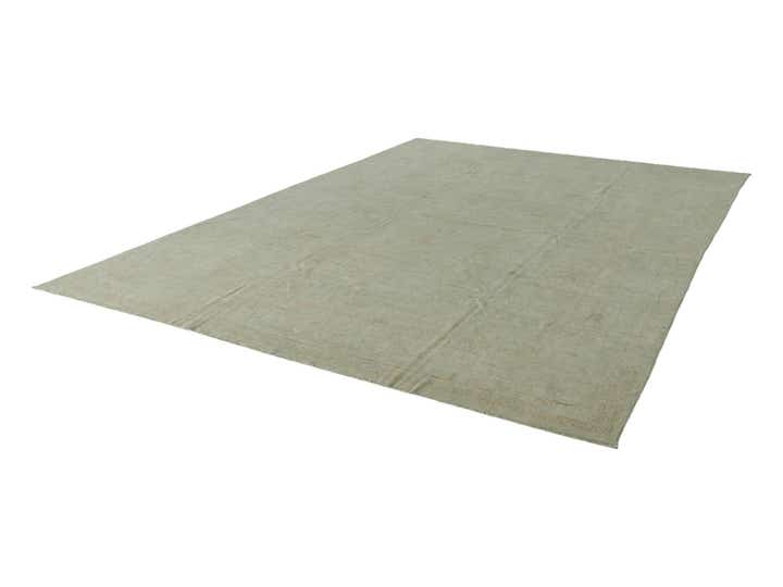 9' 10 x 13' 10 Hand Knotted Oushak Wool Rug