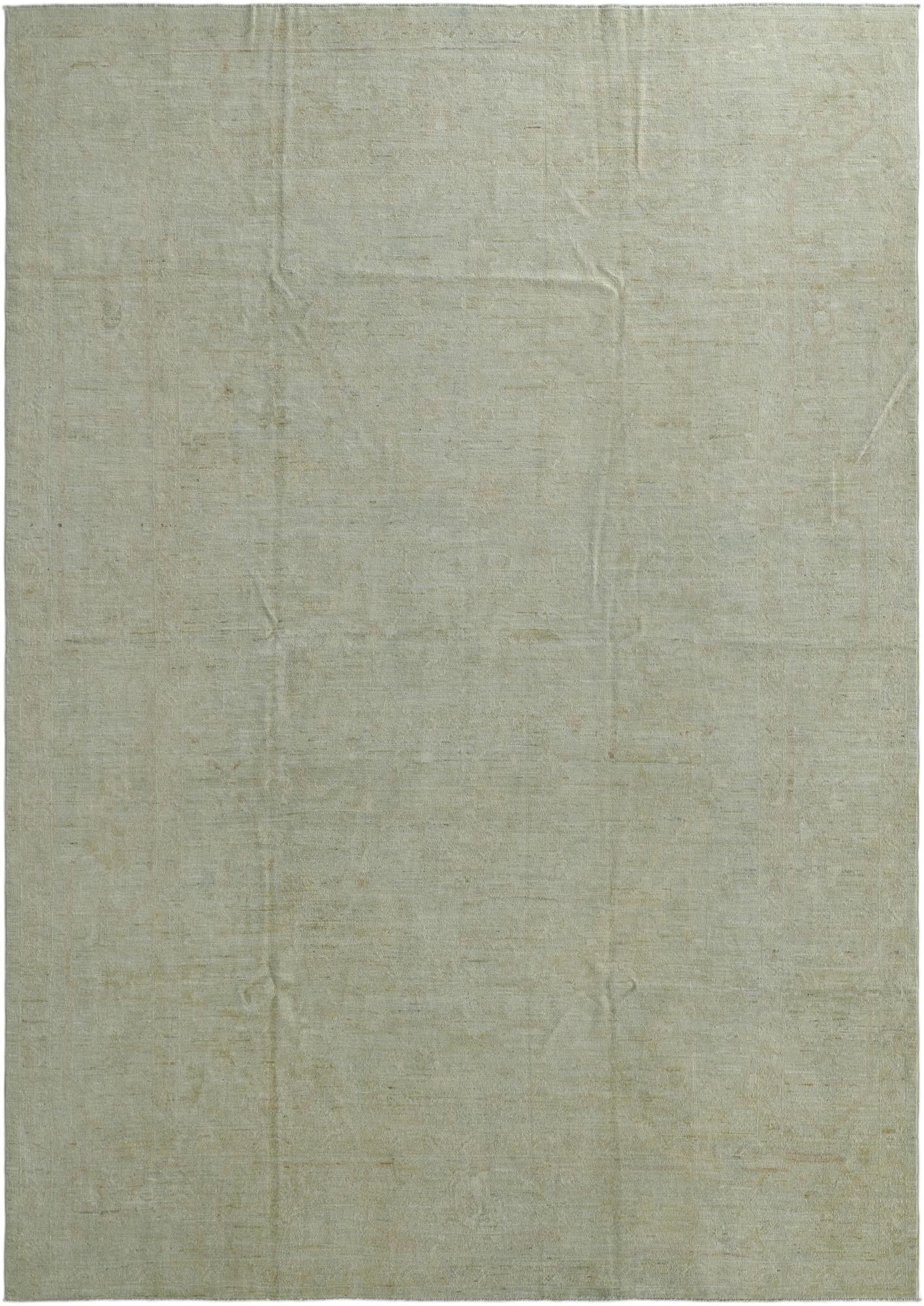 9' 10 x 13' 10 Hand Knotted Oushak Wool Rug