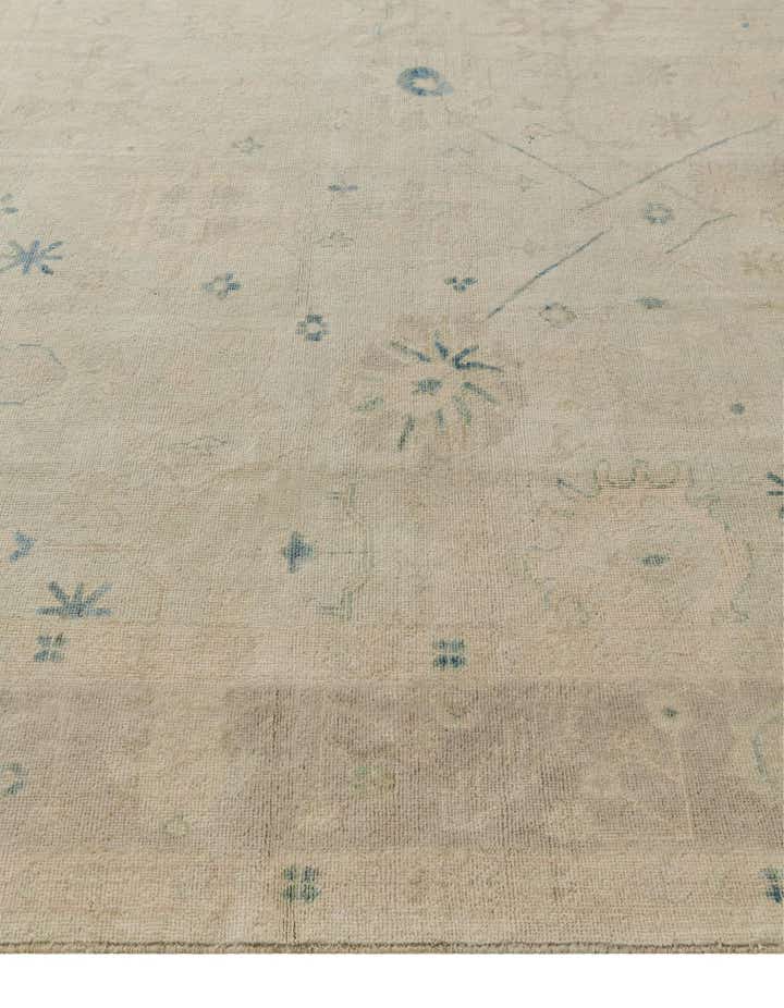 8' x 9' 9 Hand Knotted Oushak Wool Rug