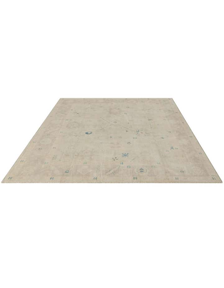 8' x 9' 9 Hand Knotted Oushak Wool Rug