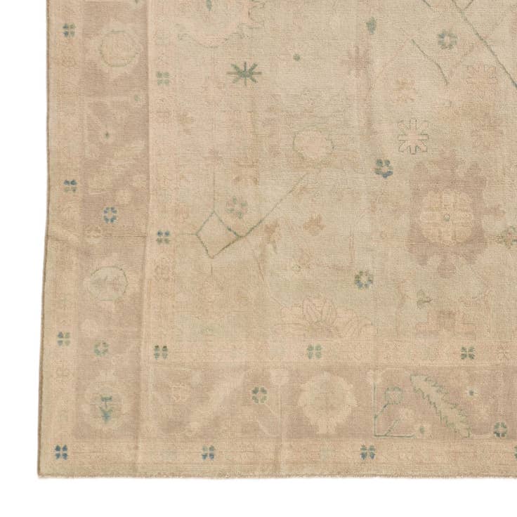 Detail image of 8' x 9' 9 Hand Knotted Oushak Wool Rug