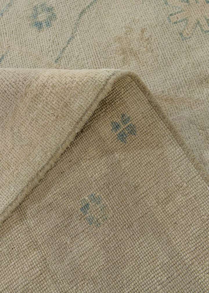8' x 9' 9 Hand Knotted Oushak Wool Rug