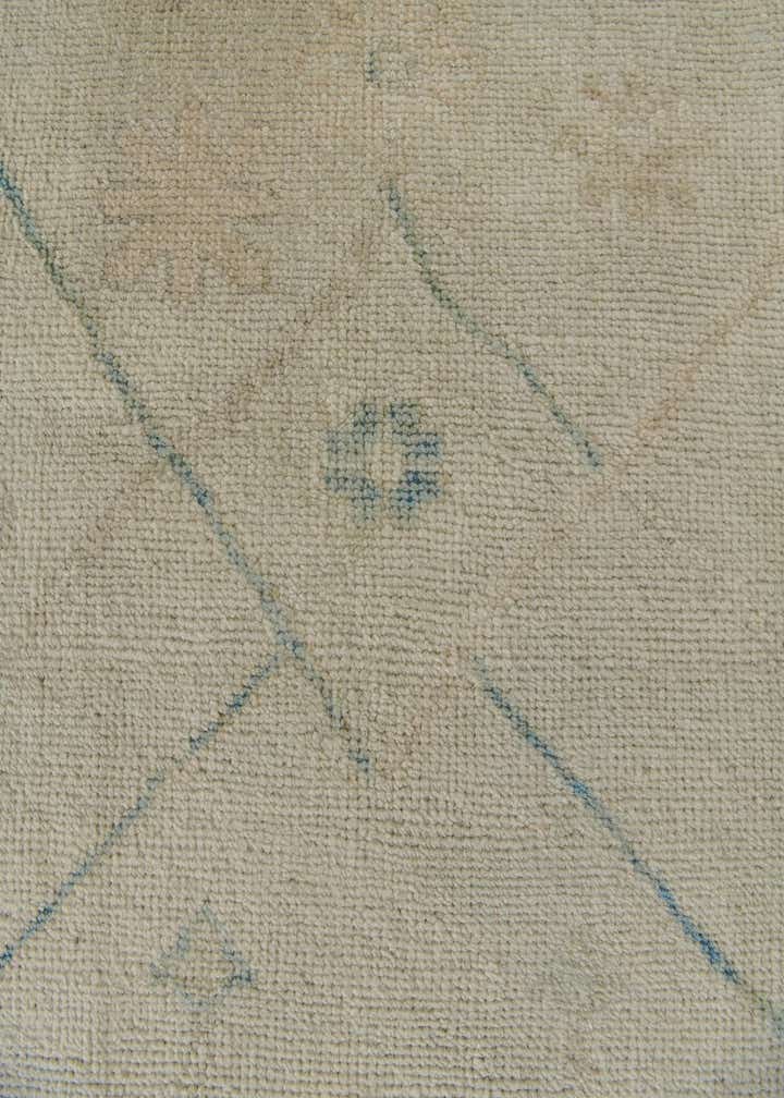 8' x 9' 9 Hand Knotted Oushak Wool Rug