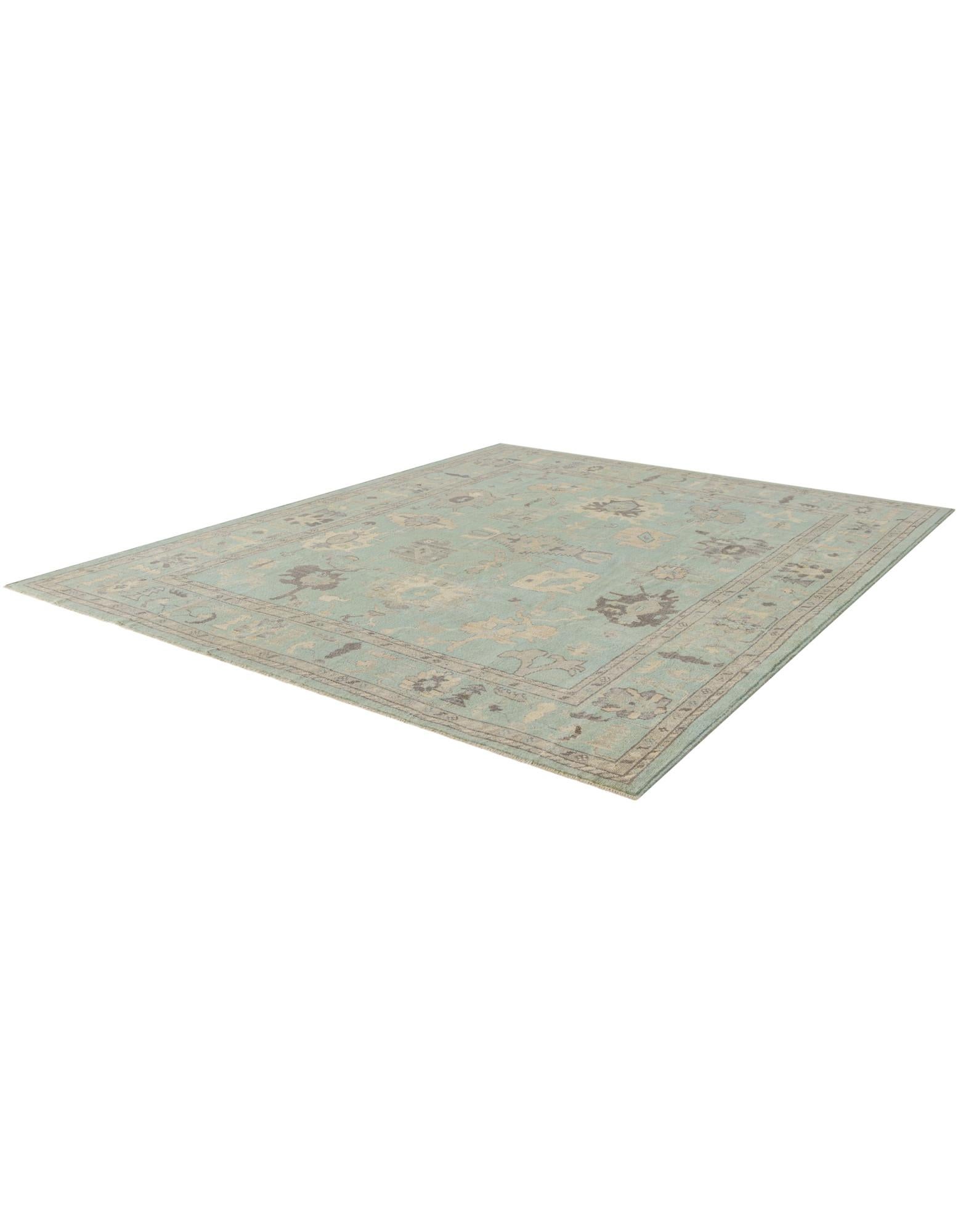 8' 1 x 9' 11 Hand Knotted Oushak Wool Rug