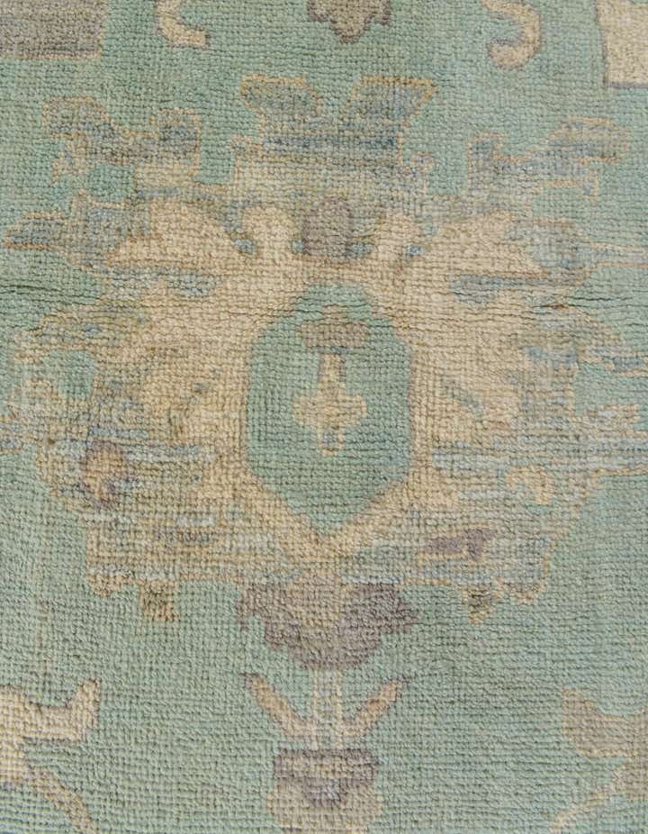 8' 1 x 9' 11 Hand Knotted Oushak Wool Rug