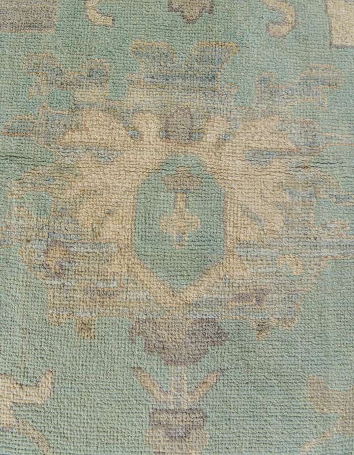 8' 1 x 9' 11 Hand Knotted Oushak Wool Rug
