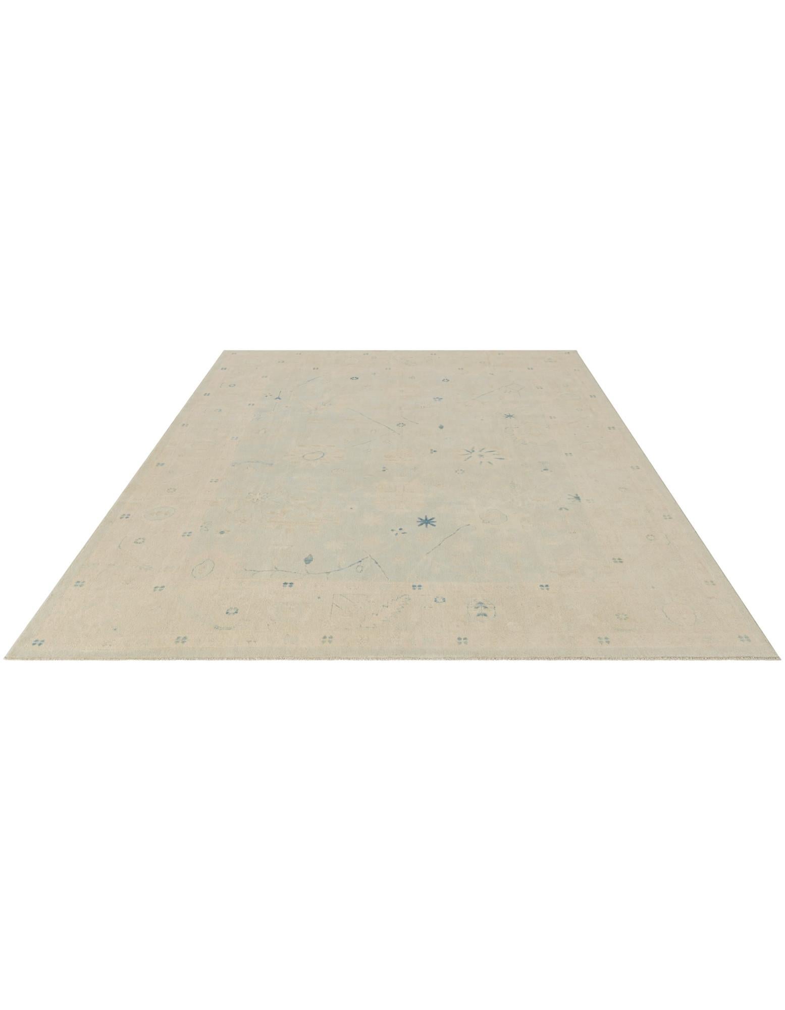8' 10 x 11' 11 Hand Knotted Oushak Wool Rug