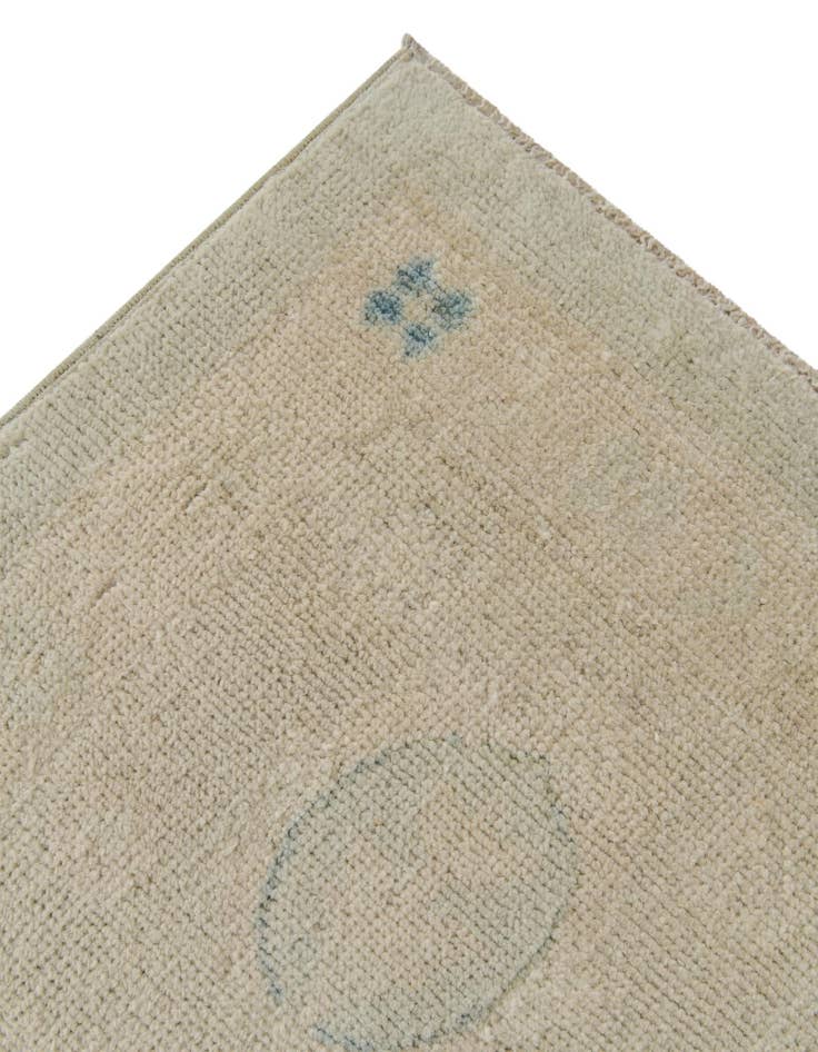 Detail image of 8' 10 x 11' 11 Hand Knotted Oushak Wool Rug