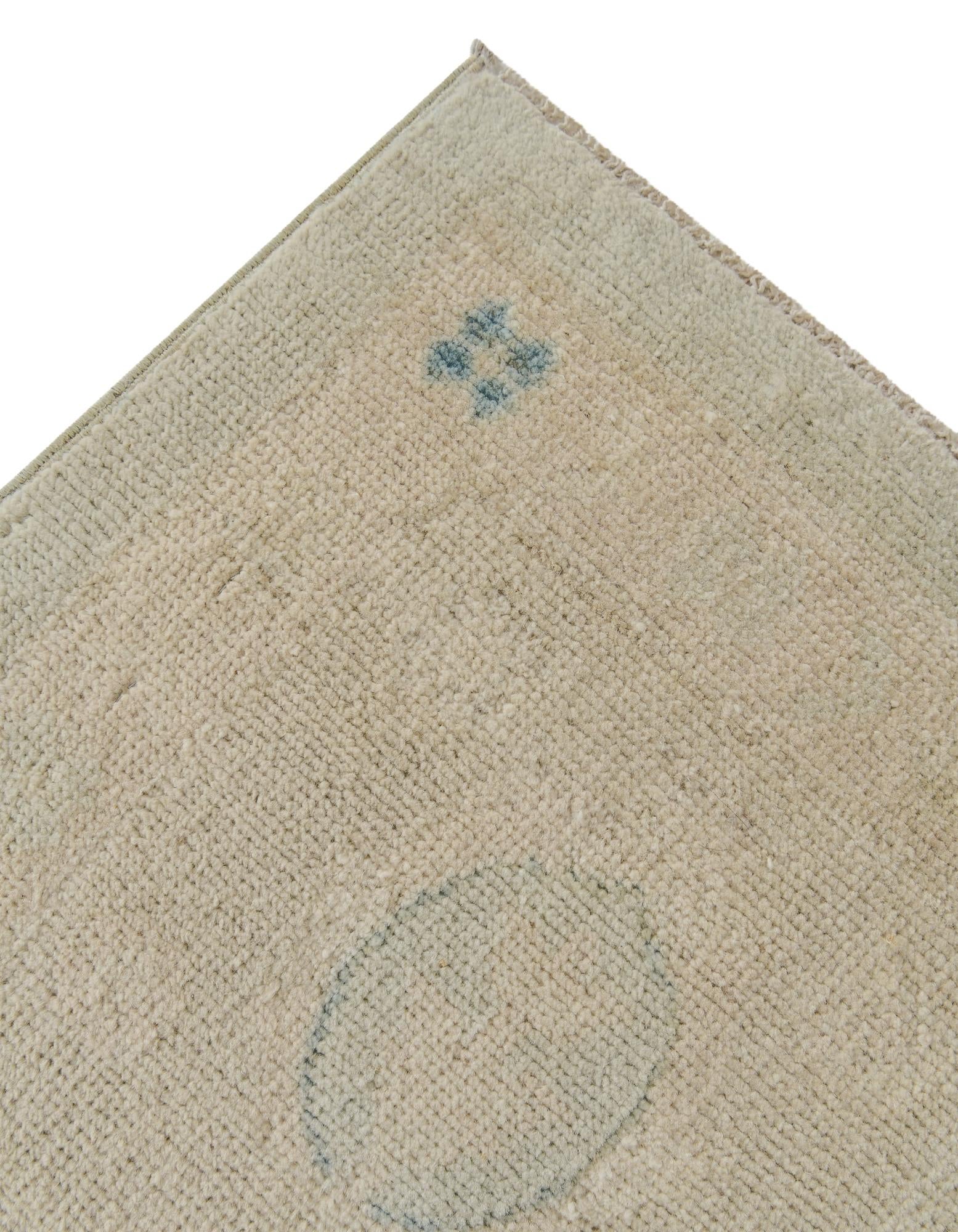 8' 10 x 11' 11 Hand Knotted Oushak Wool Rug