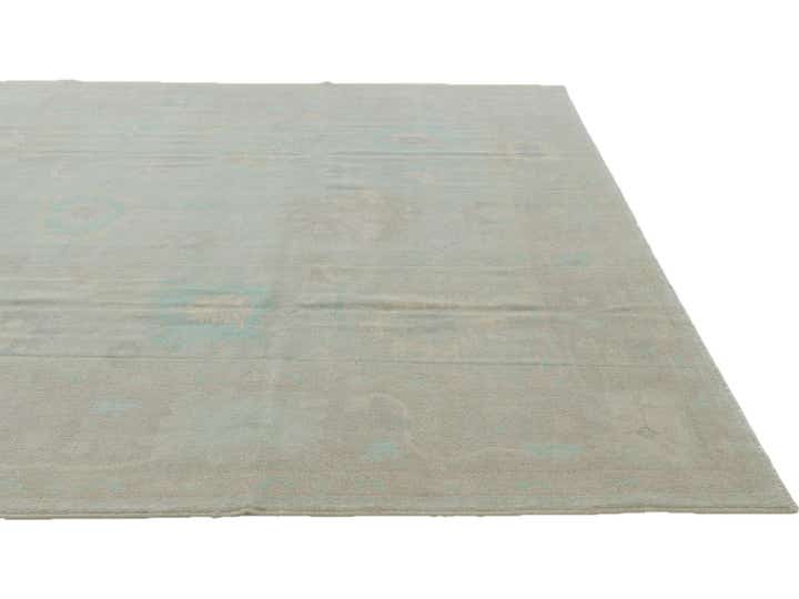 9' 6 x 11' 10 Hand Knotted Oushak Wool Rug