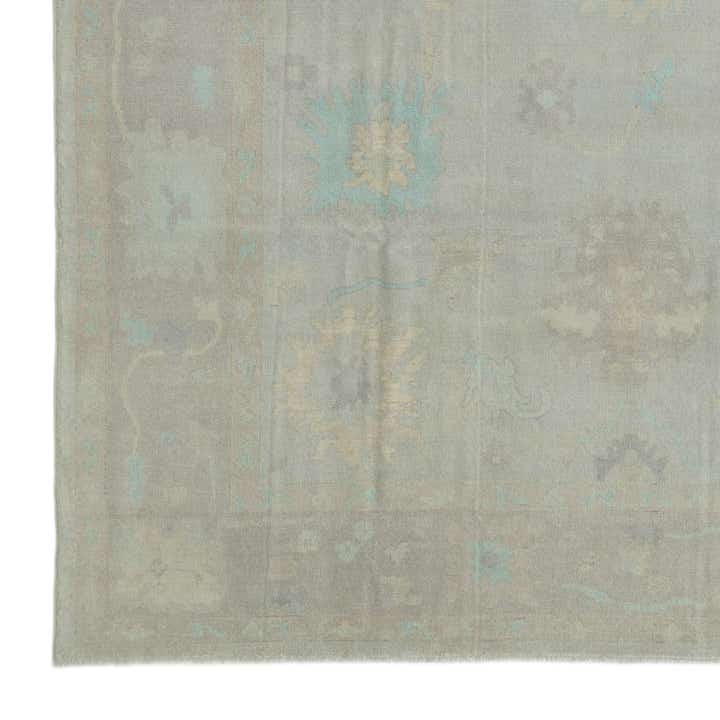 9' 6 x 11' 10 Hand Knotted Oushak Wool Rug